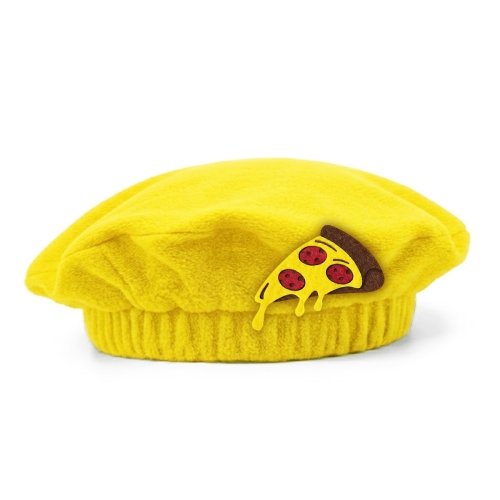 BERET PIZZA POLAR ŻÓŁTY