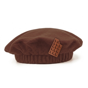 BERET CZEKOLADA POLAR BRĄZOWY