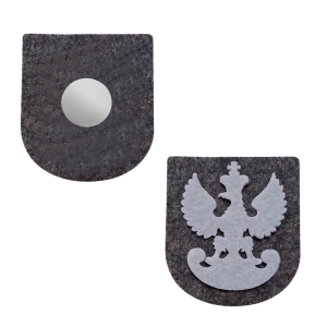 MAGNES HERB ORZEŁ LEGIONOWY SZARY 5,5x5cm