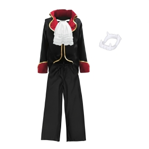 ZESTAW WAMPIR CZARNO-CZERWONY 98-110 4el