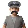 WĄSY PIŁSUDSKI PODWÓJNE FILCOWE CZARNE