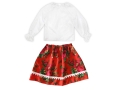 ZESTAW KRAKOWIANKA BIAŁO-CZERWONY 146-158 2el