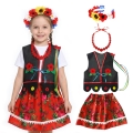 ZESTAW KRAKOWIANKA CZARNO-CZERWONY 98-110 4el