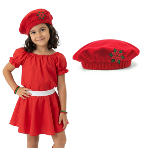 BERET GWIAZDA BETLEJEMSKA POLAR CZERWONY
