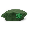 BERET LIŚĆ KASZTANOWCA POLAR C.ZIELONY