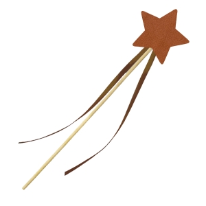 RÓŻDŻKA GWIAZDKA FILCOWA JASNOBRĄZOWA