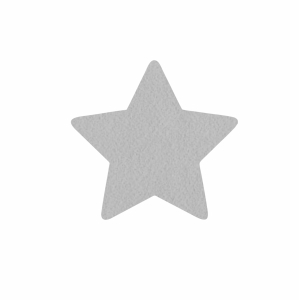 FRONT GWIAZDKA FILCOWA SZARA 7cm