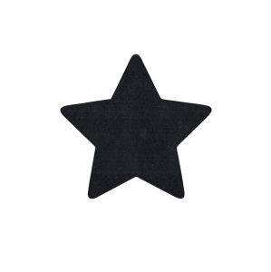 FRONT GWIAZDKA FILCOWA CZARNA 7cm