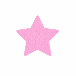 FRONT GWIAZDKA FILCOWA RÓŻOWA 7cm