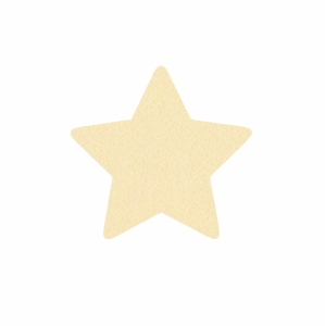 FRONT GWIAZDKA FILCOWA BEŻOWA 7cm