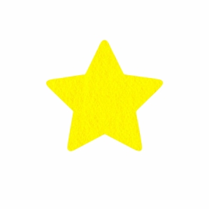 FRONT GWIAZDKA FILCOWA ŻÓŁTA 7cm