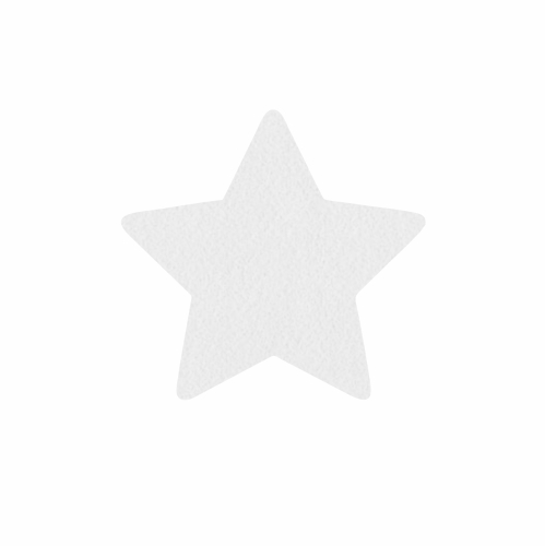 FRONT GWIAZDKA FILCOWA BIAŁA 7cm