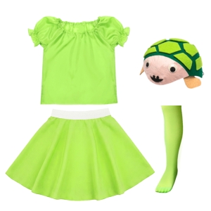 ZESTAW ŻÓŁWIK ZIELONY 134-140 4el