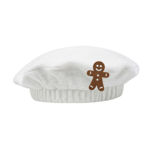 BERET PIERNIKOWY LUDZIK POLAR BIAŁY