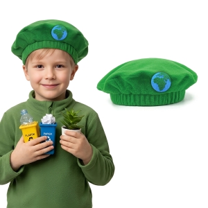 BERET PLANETA ZIEMIA POLAR ZIELONY