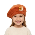 BERET ŚLIMAK POLAR POMARAŃCZOWY