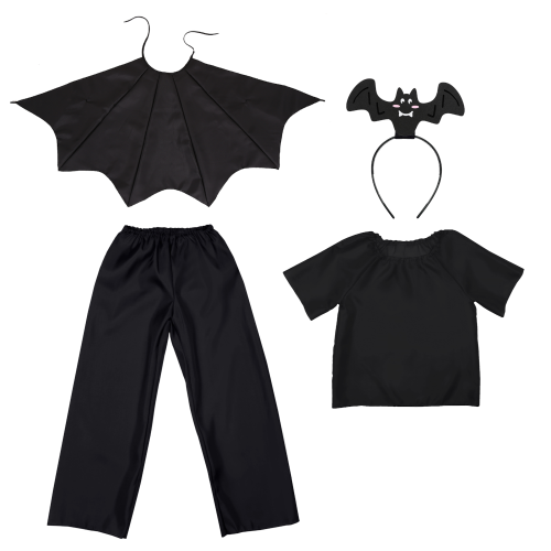 ZESTAW NIETOPERZ CZARNY 134-140 5el