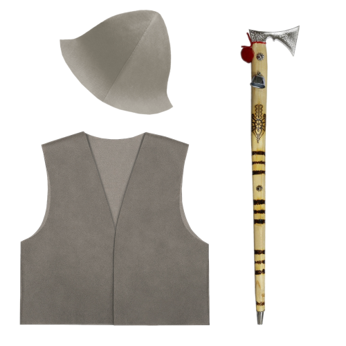 ZESTAW PASTUSZEK SZARY 116-140 3el