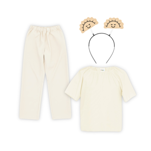 ZESTAW PIEROŻEK BEŻOWY 134-140 3el