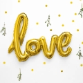 BALON PARTY DECO NAPIS LOVE ZŁOTY 14'' 35cm