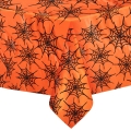 OBRUS FOLIOWY PAJĘCZYNA POMARAŃCZOWY 137x274cm
