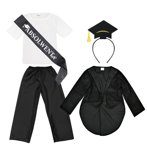 ZESTAW ABSOLWENT CZARNY 134-140 6el