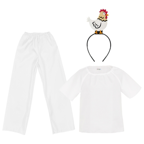 ZESTAW KURA BIAŁY 116-128 4el