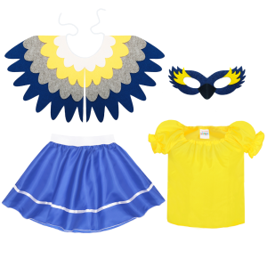 ZESTAW SIKORKA ŻÓŁTO-NIEBIESKI 146-158 4el