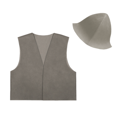 ZESTAW PASTUSZEK SZARY 98-110 2el