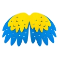 ZESTAW PAPUGA NIEBIESKO-ŻÓŁTY 116-128 4el