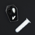 NAKŁADKI NA ZĘBY KŁY WAMPIRA BIAŁE + ŻEL DENTYSTYCZNY 13mm