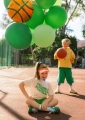 BALON PIŁKA DO KOSZYKÓWKI POMARAŃCZOWA 14" 35cm