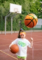 BALON PIŁKA DO KOSZYKÓWKI POMARAŃCZOWA 14" 35cm