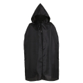 ZESTAW CZAROWNICA PELERYNA CZARNY 132cm 3el