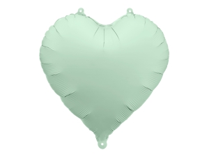 BALON SERCE MATOWY MIĘTOWY 18" 45cm