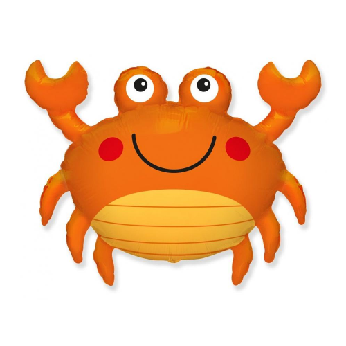 BALON FLEXMETAL UŚMIECHNIĘTY KRAB POMARAŃCZOWY 24'' 61cm