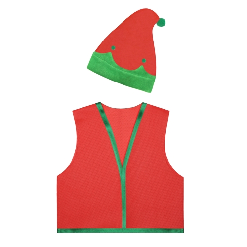 ZESTAW ELF CZERWONY 116-128 2el