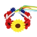 ZESTAW WIOSNA ZIELONY PELERYNA 75cm 3el