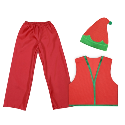 ZESTAW ELF CZERWONY 134-140 3el