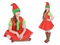 ZESTAW ELF CZERWONY 116-128 3el