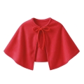 ZESTAW PELERYNA I BERET CZERWONY L/XL 2el