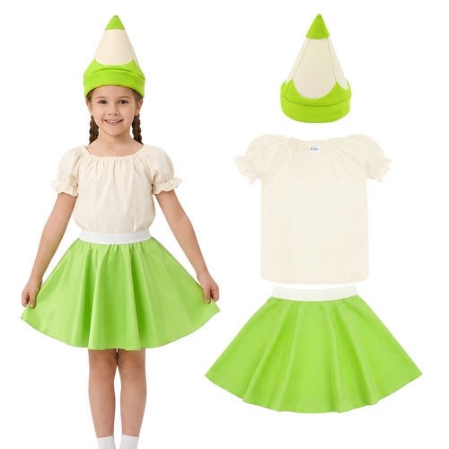 ZESTAW KREDKA ECRU-JASNOZIELONY 98-110 3el