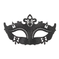 MASKA WENECKA BROKAT ORNAMENTY CZARNA