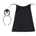 ZESTAW PINGWIN CZARNY PELERYNA 75cm 3el