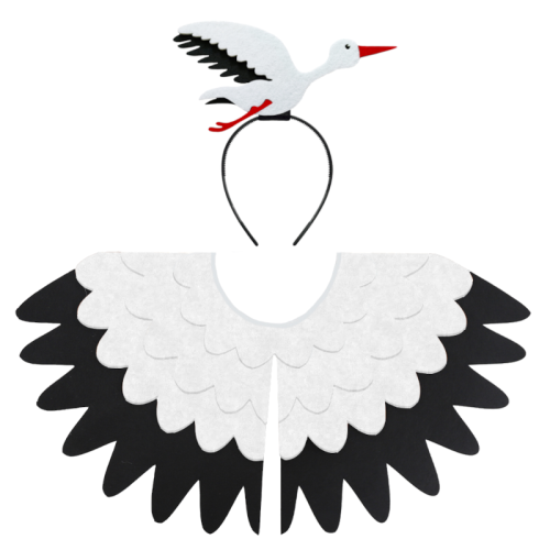ZESTAW BOCIAN BIAŁO-CZARNY 3el