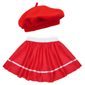 ZESTAW DZIEWCZĘCY CZERWONY S/M 2el