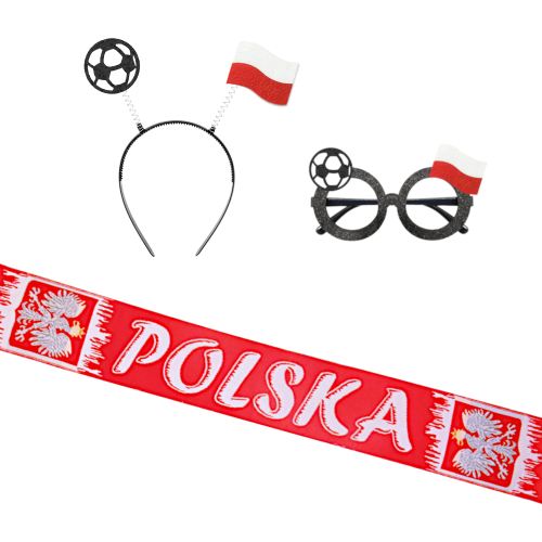 ZESTAW KIBICA PIŁKA NOŻNA 3el