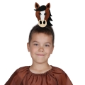 ZESTAW KONIK BRĄZOWY PELERYNA 90cm 3el