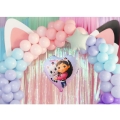 BALON PARTY DECO KOCI DOMEK GABI SERCE FIOLETOWY 18'' 45cm