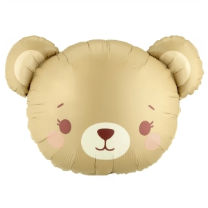 BALON PARTY DECO MIŚ BEŻOWY 28" 73cm